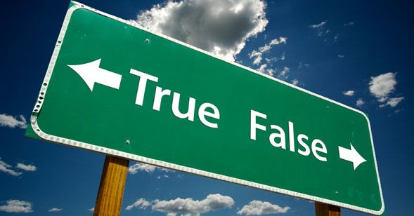 True False Sign