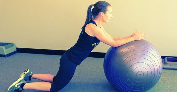 Swiss Ball Forward Roll