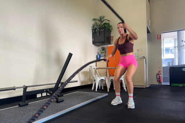 Battle Rope Alternating Slams
