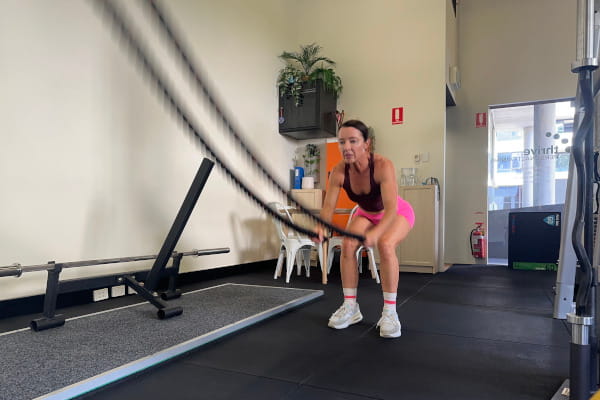 Battle Rope: Double Slams