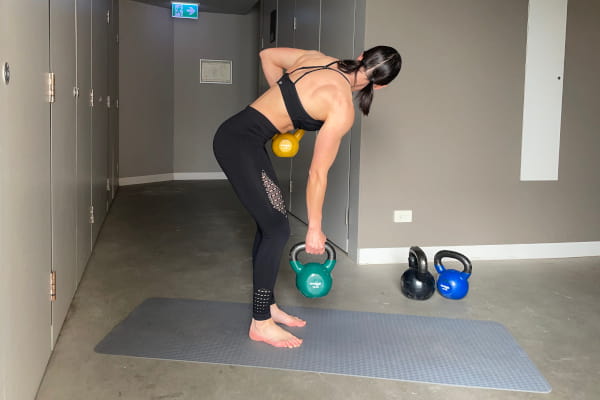 Kettlebell See-Saw Row