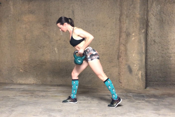 Kettlebell Standing Bent-Over Row