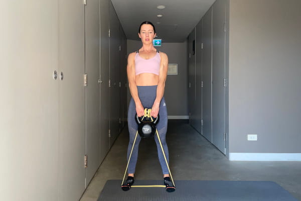 Kettlebell Swing with Powerband