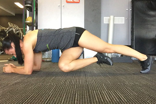 Plank with Leg Twists