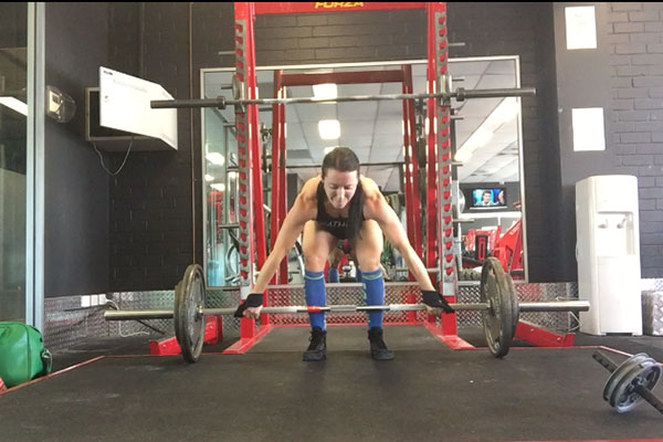 Snatch Grip Straight Leg Deadlift