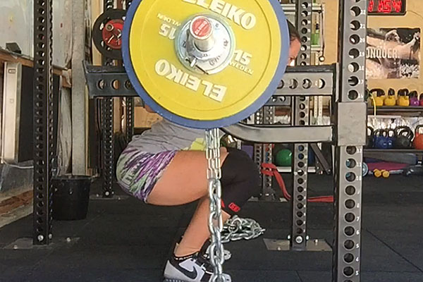 Squat with Chains