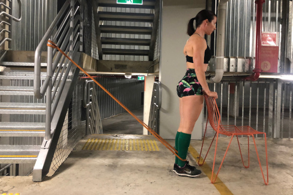 Standing Powerband Leg Extension