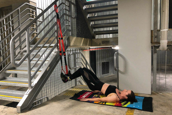 Suspension Trainer Bent Knee Bridge