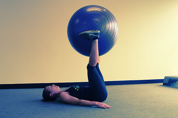 Swiss Ball Reverse Crunch