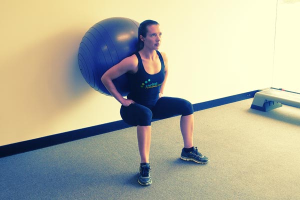 Swiss Ball Squat