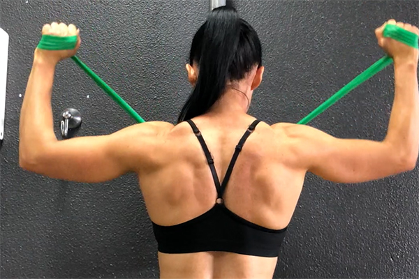 Theraband Overhead Press